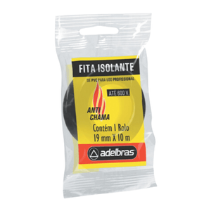 Fita Isolante Anti Chama 19mm x 10m – 0803060008 ADELBRAS