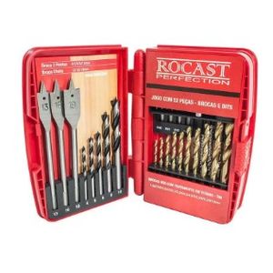 Jogo de Brocas e Bits 52 peças – 3600001 ROCAST