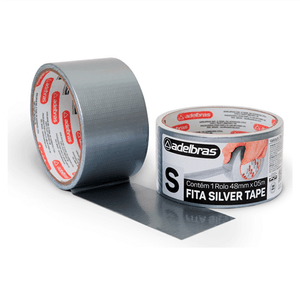 Fita Multiuso Silver Tape Preta 48mmx05m – 0803080006 ADELBRAS