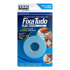 Fita Dupla Face Fixa Tudo 12mm X 1,5mm - 21151012102 TEKBOND