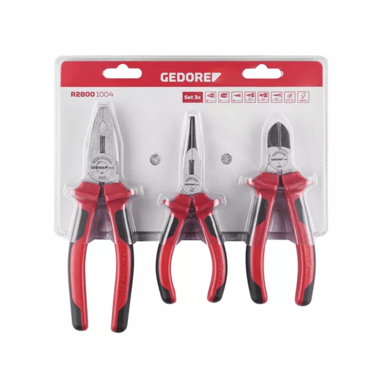 Compre - Jogo de Alicate 3 peças R28001004 GEDORE RED