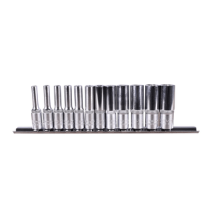 Jogo de Soquetes Sextavados Longos 1/4" 12 Pçs - GEDORE RED