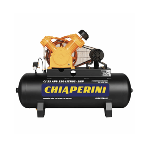 Compressor de Ar Alta Pressão 25 pcm Trifásico CJ 25 APV 250L - 696 CHIAPERINI