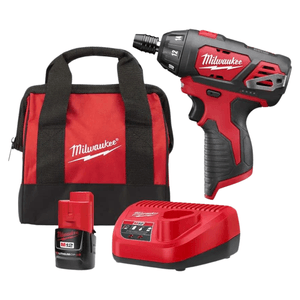 Parafusadeira ¼” 12V com Carregador e Bateria - 2401-159N MILWAUKEE