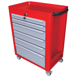 Carrinho de Ferramentas Fechado Vermelho c/ 6 Gavetas C08 – F1042V FERCAR