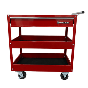 Carrinho para Manutenção com 1 Gaveta e 2 Prateleiras Vermelho - 87A511BA KING TONY