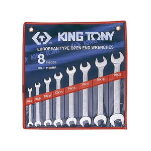 Jogo de Chave Fixa 6 - 22 mm (8 Pçs) - 1108MR KING TONY
