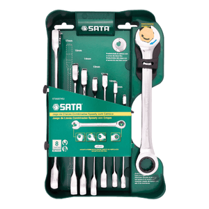 Jogo de Chave Combinada Speedy c/ Catraca 8 - 19 mm (8 Pçs) - ST08007ASJ SATA
