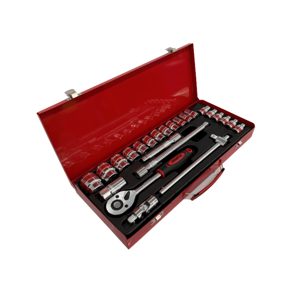 Jogo de Soquete 25 Peças ZT001501 ZENITE com Estojo